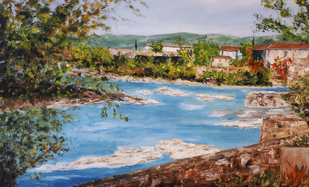 Yollande MARGEOT, artiste-peintre Cotignac : En Ardèche, près de Vallon Pont D’Arc