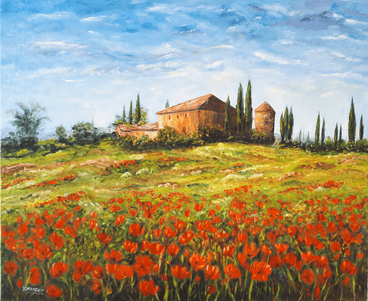 Yollande MARGEOT, artiste-peintre Cotignac : En toscane