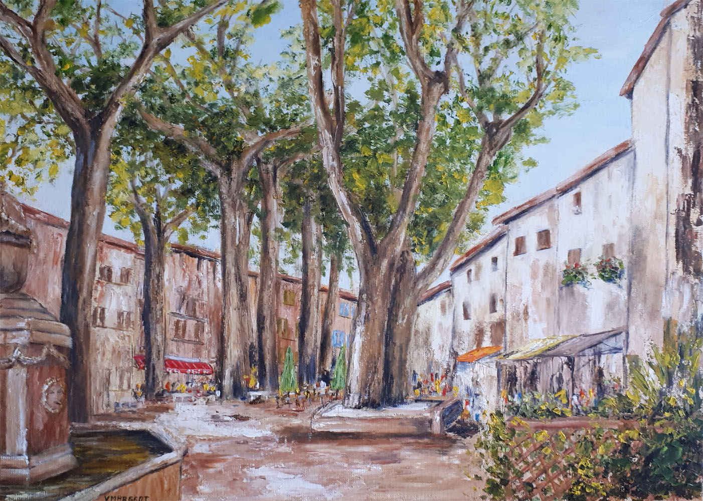 Yollande MARGEOT, artiste-peintre Cotignac : Le Cours