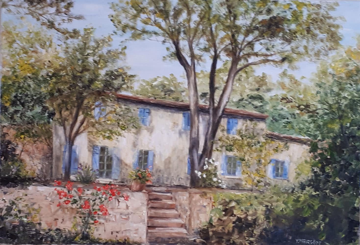 Yollande MARGEOT, artiste-peintre Cotignac : La Vieille Bastide