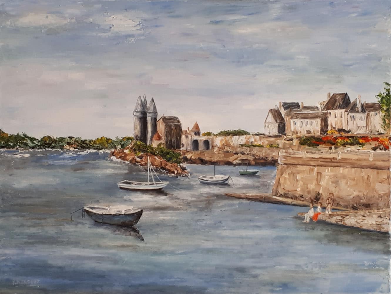 Yollande MARGEOT, artiste-peintre Cotignac : Les Tours Solidor